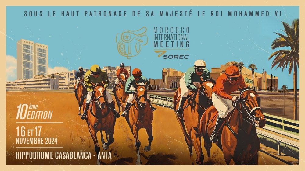 publicite de couse de chevaux