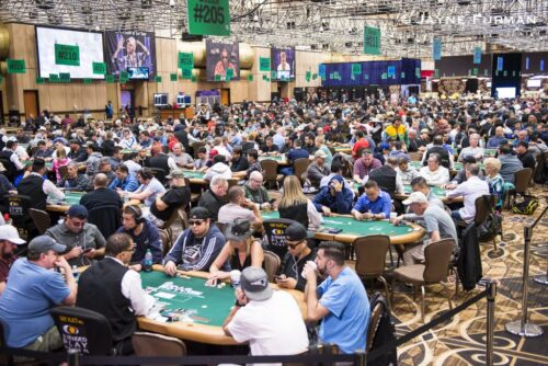 Le floor des WSOP au Horseshoe de Las Vegas. Photo : Jayne Furman / WSOP