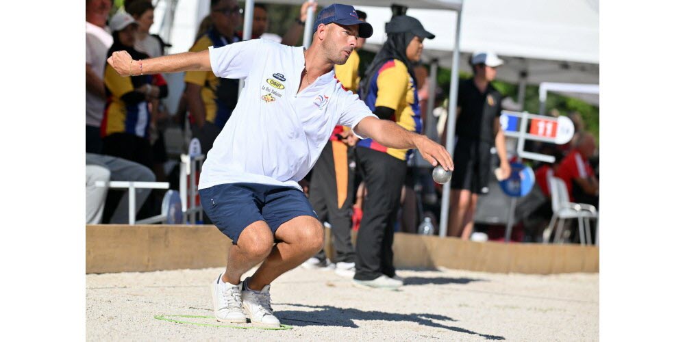 Dylan Rocher, l'une des stars de la pétanque française.